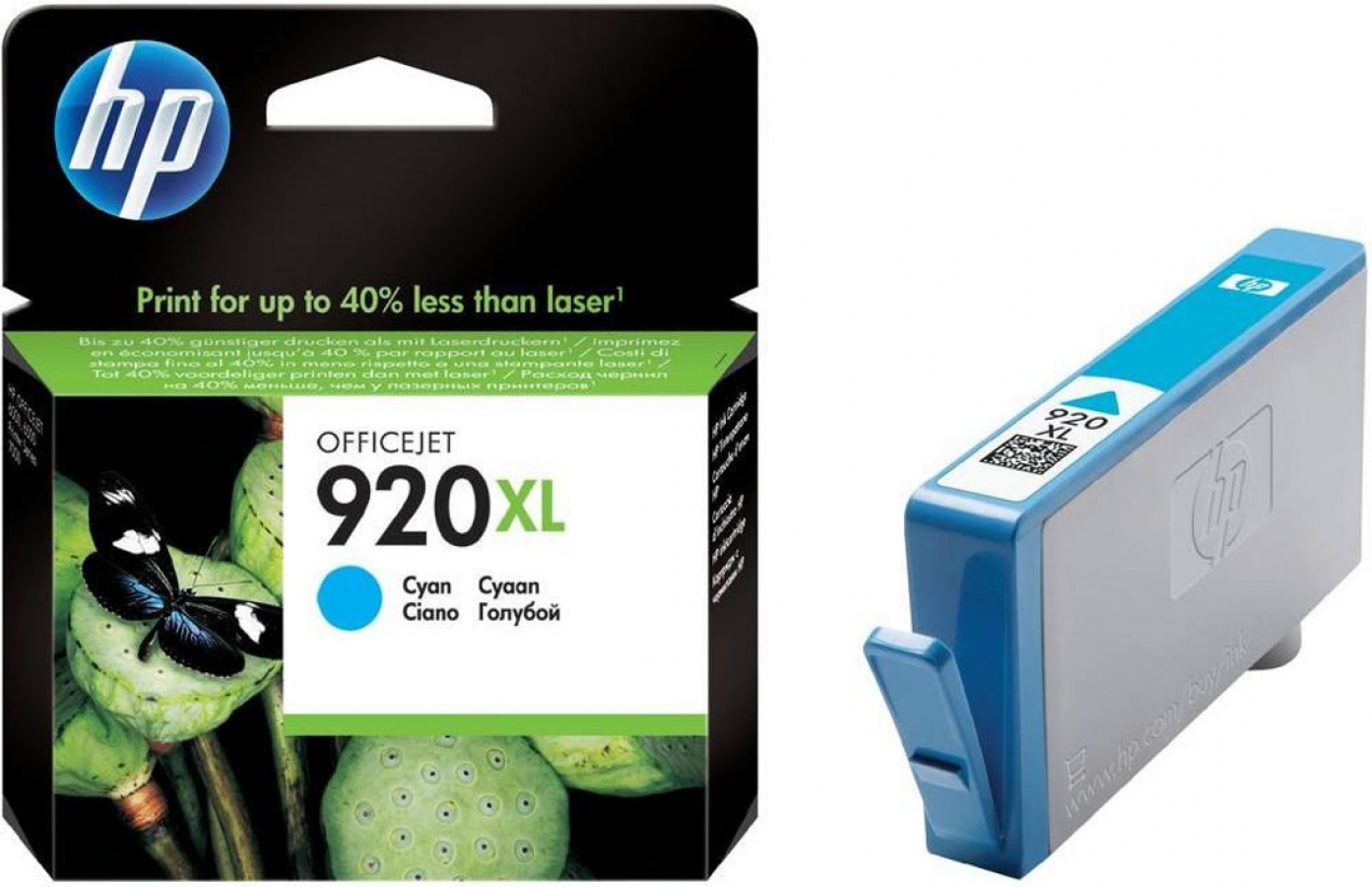 Tintes kārtridžs HP 920XL Cyan (CD972AE#BGX)