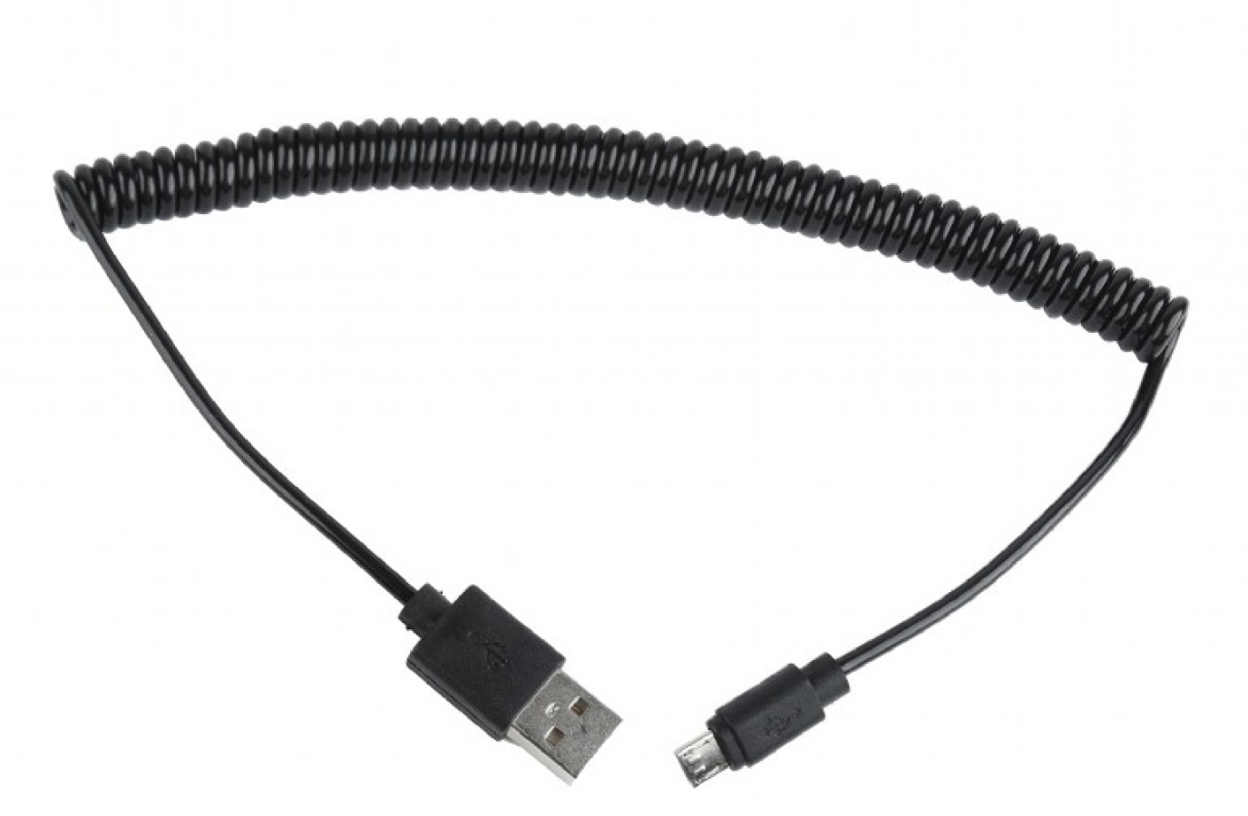 Gembird USB Male - MicroUSB Male 1.8m Black Coiled (CC-MUSB2C-AMBM-6)