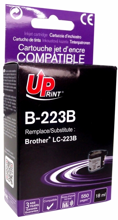 Tintes kārtridžs UPrint Brother B-223B Black (B-223B-UP)