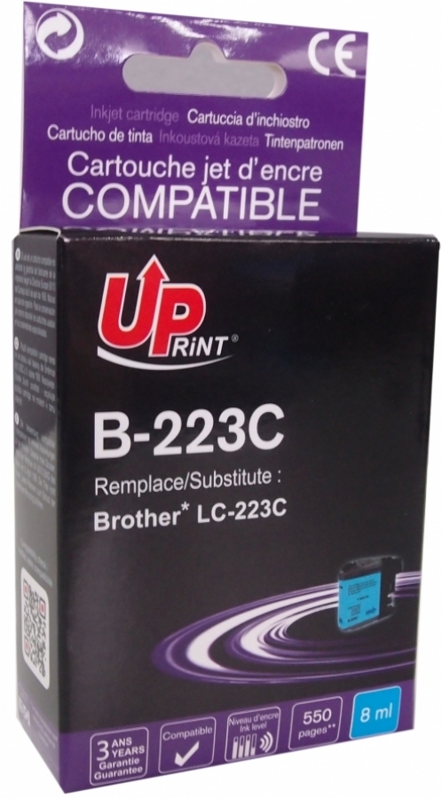 Tintes kārtridžs UPrint Brother B-223C Cyan (B-223C-UP)