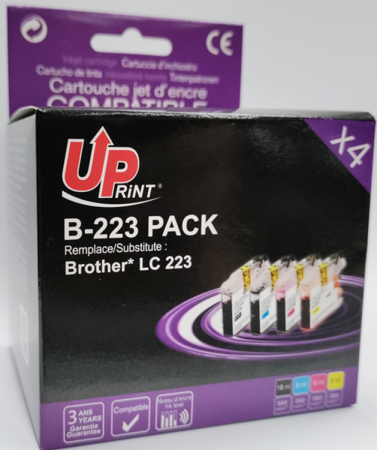 Tintes kārtridžs UPrint Brother LC223 Multipaka (B-223-PACK-UP)
