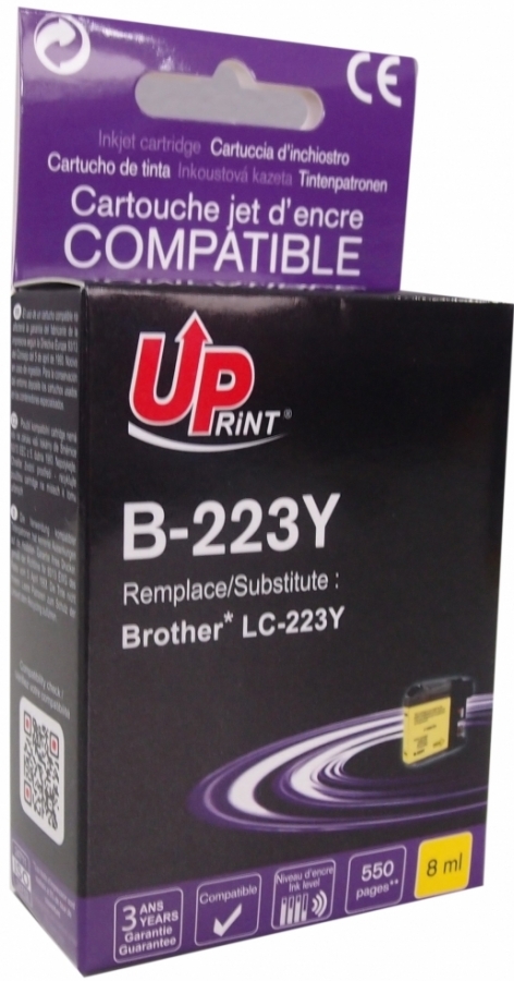 Tintes kārtridžs UPrint Brother B-223Y Yellow (B-223Y-UP)