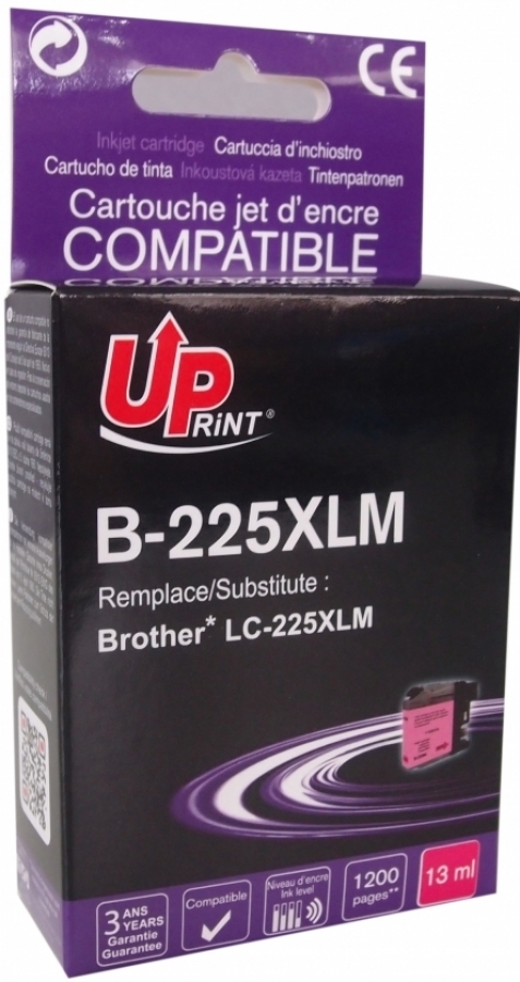 Tintes kārtridžs UPrint Brother B-225XLM Magenta (B-225XLM-UP)
