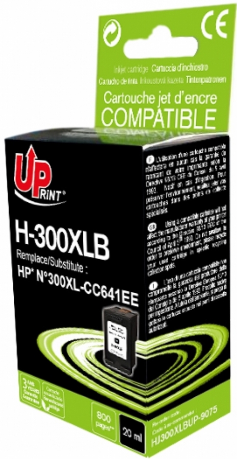 Tintes kārtridžs UPrint HP 300XL Black (H-300XL-B-UP)