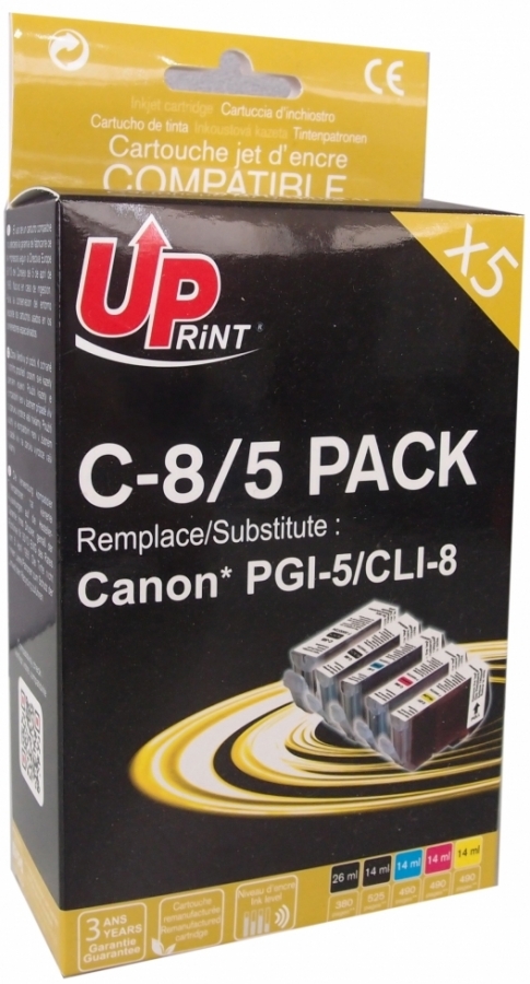 Ink cartridge UPrint Canon PGI-5/CLI-8 Multipack (C-8/5-PACK-UP)