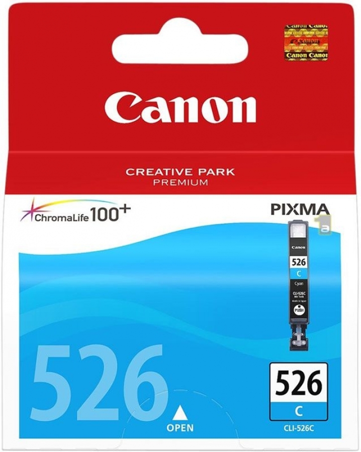 Tintes kārtridžs Canon CLI-526 Cyan (4541B001)