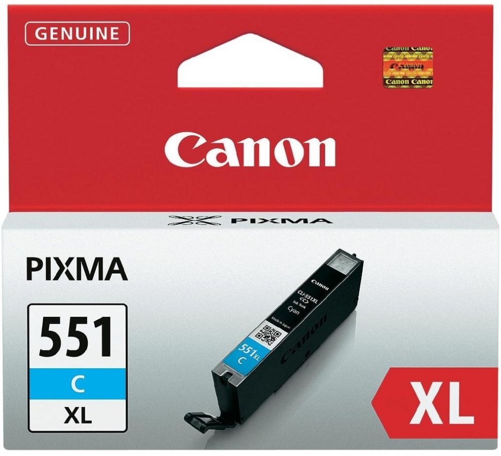 Tintes kārtridžs Canon CLI-551XL Cyan (6444B001)