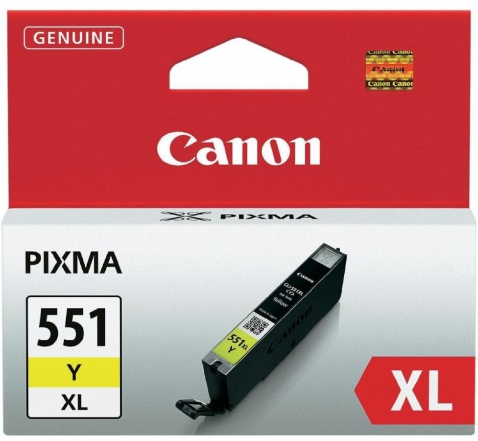 Tintes kārtridžs Canon CLI-551XL Yellow (6446B001)