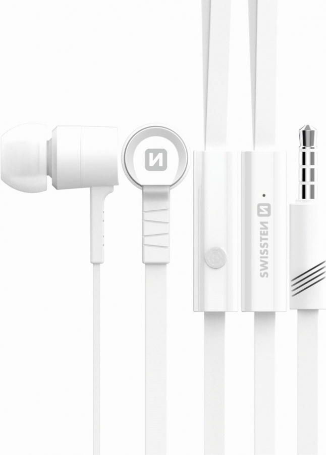 Swissten Earbuds Rainbow YS-D2 White (YS-D2-W)