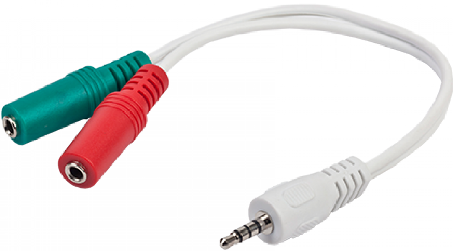 Kabelis Gembird 3.5 mm audio + microphone adapter White (CCA-417W)