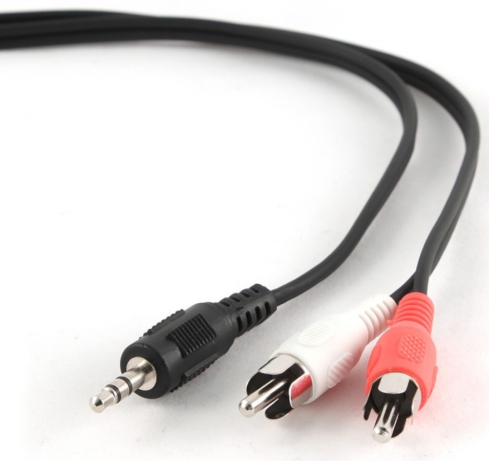 Kabelis Gembird 3.5mm Jack - 2x RCA 2.5m (CCA-458-2.5M)