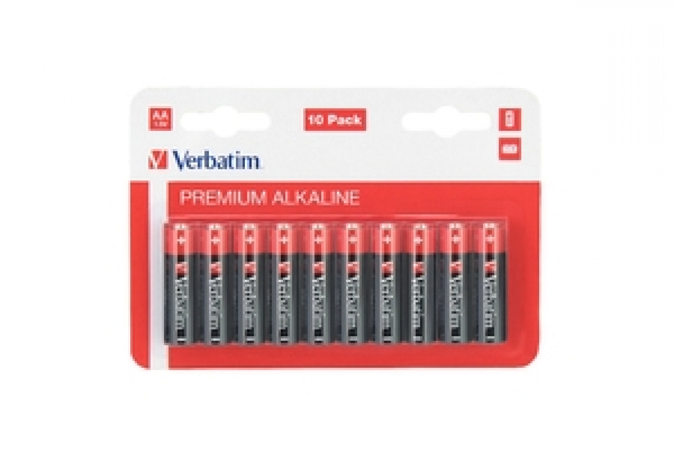 Verbatim AA Alkaline Batteries 1.5V (49875V)