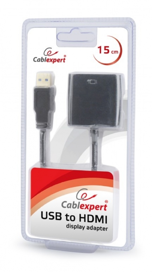 Gembird Adapter USB to HDMI - Black (A-USB3-HDMI-02)