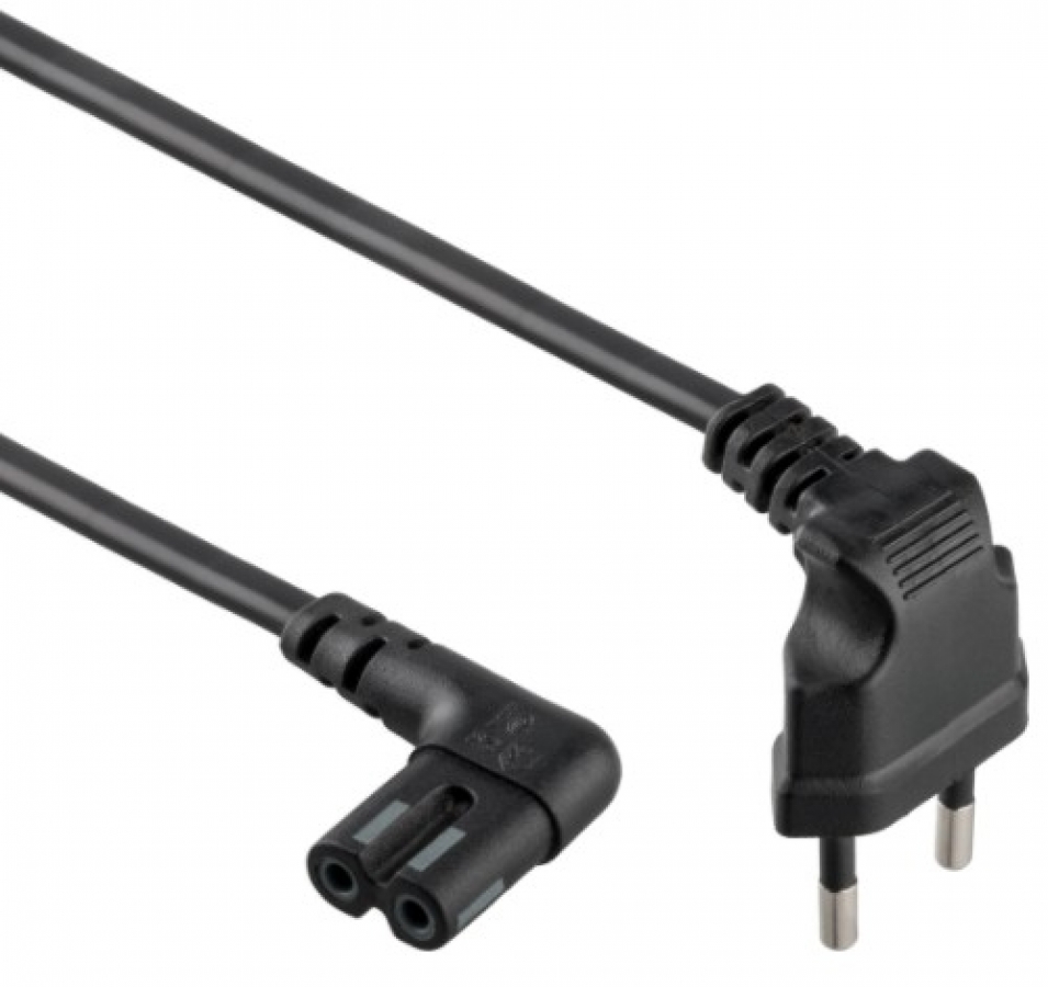 Gembird Power Cord C7 / Angled - Black (PC-184L)