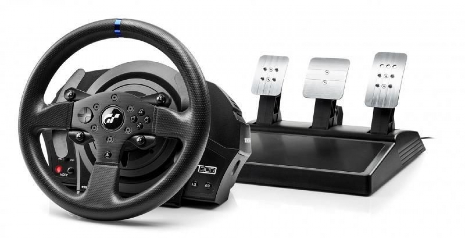 Spēļu stūre Thrustmaster T300 Black (4160681)