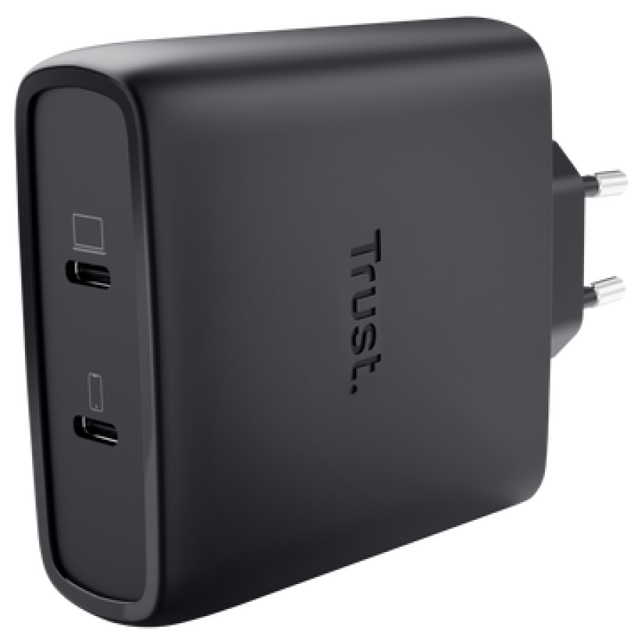 Lādētājs Trust MAXO 100W 2xUSB-C GaN (25527)