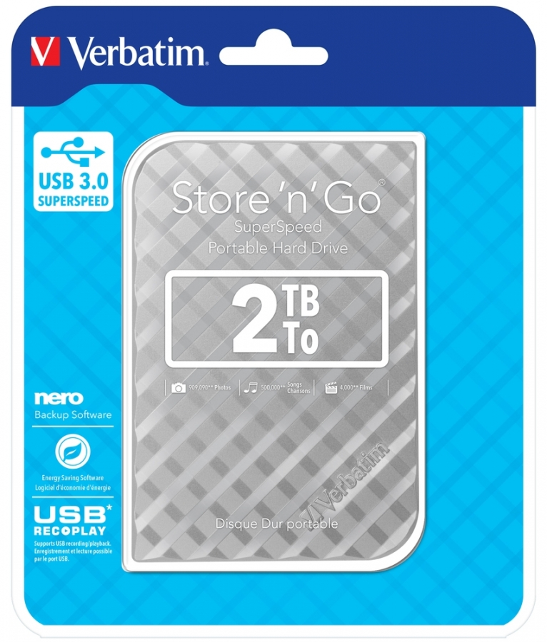 Verbatim Store n Go 2TB Silver (53198V)