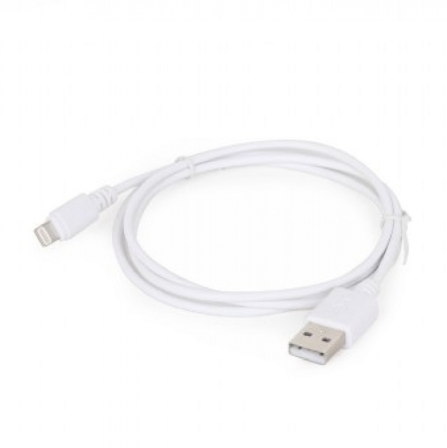 Gembird USB Male - Apple Lightning Male 1m White (CC-USB2-AMLM-W-1M)