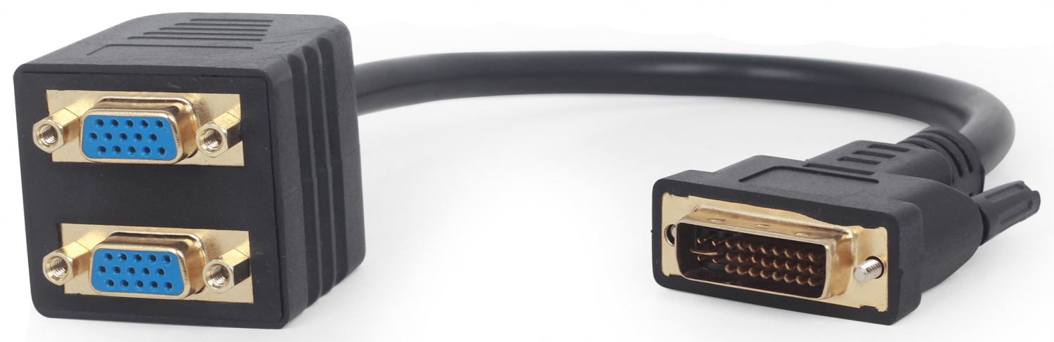 Gembird Adapter DVI-I Male to 2x VGA Female (A-DVI-2VGA-01)