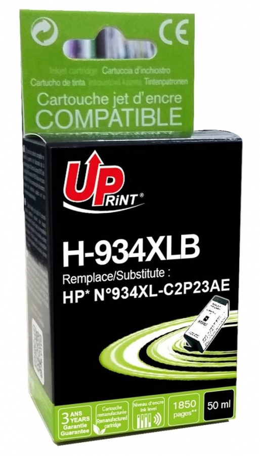 UPrint HP 934XL Black (H-934XLB-UP)
