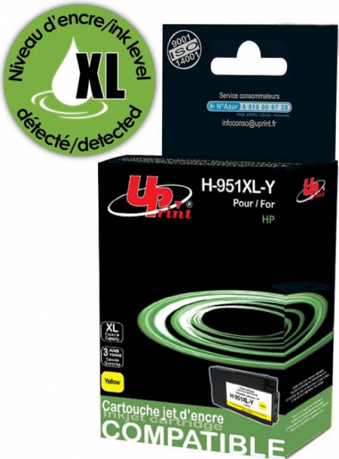 Tintes kārtridžs UPrint HP 951XLY Yellow (H-951XL-Y-UP)