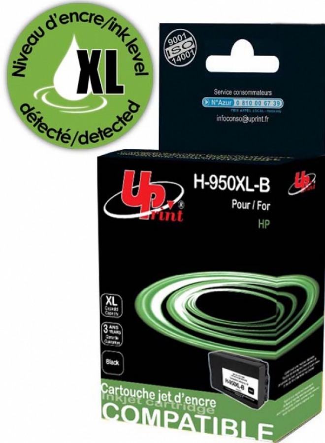 Tintes kārtridžs UPrint HP 950XLBK Black (H-950XL-B-UP)