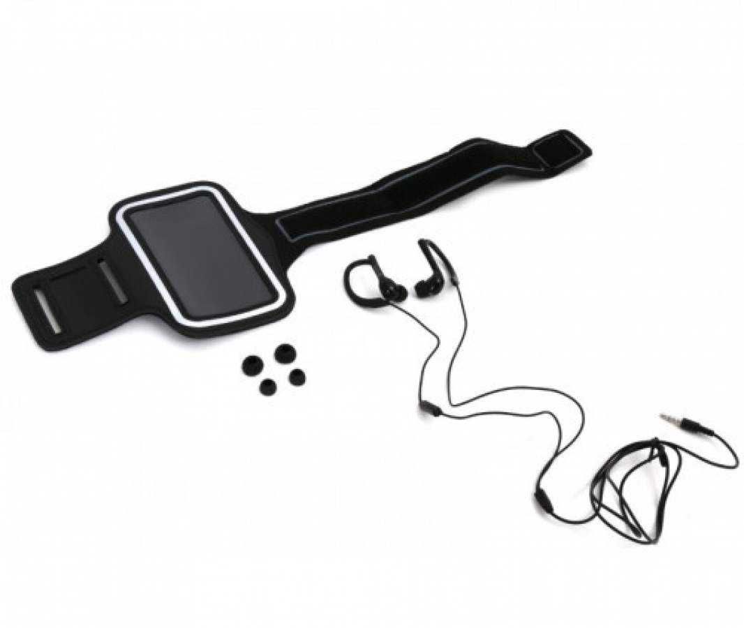 Platinet PM1070 Sport Headset + Armband Case Black (PM1070B)