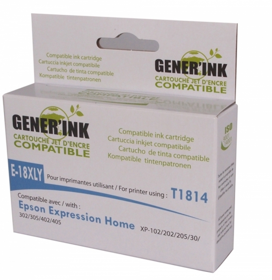 Ink cartridge Generink Epson E-18XL Yellow (E-18XLY-GI)