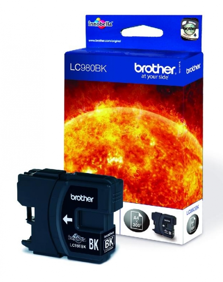 Tintes kārtridžs Brother LC980BK Black (LC980BK)