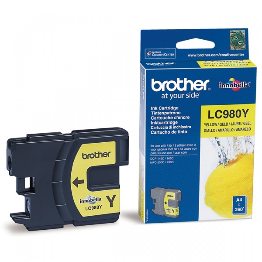 Tintes kārtridžs Brother LC980 Yellow (LC980Y)