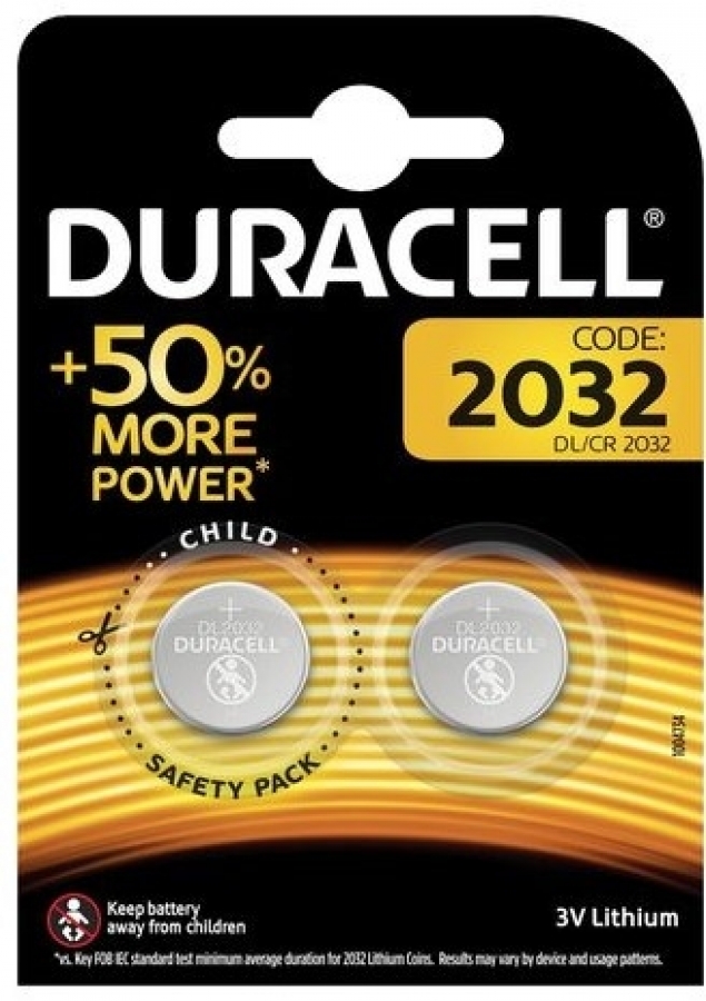 Duracell DL2032 3V Lithium 2pack (5000394203921)