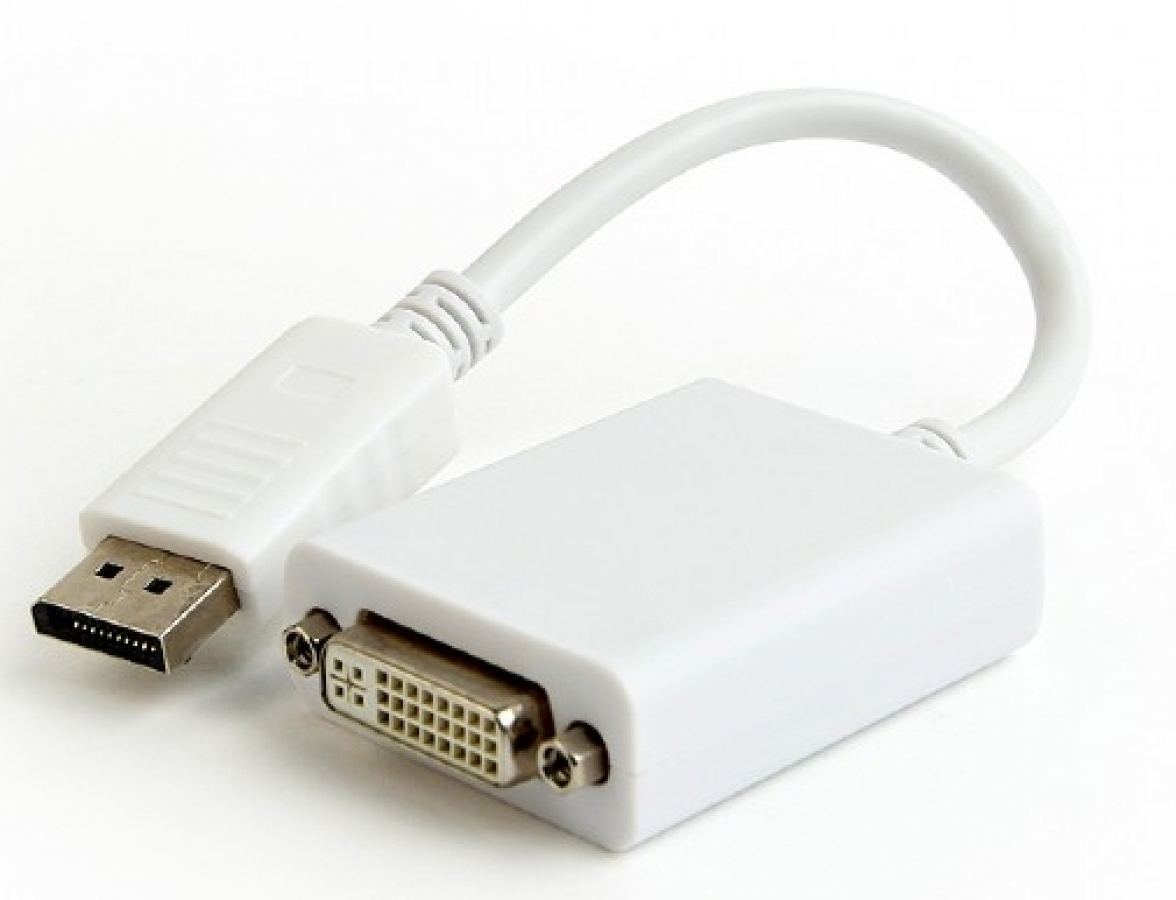 Gembird DisplayPort Male - DVI Female White 4K (A-DPM-DVIF-03-W)