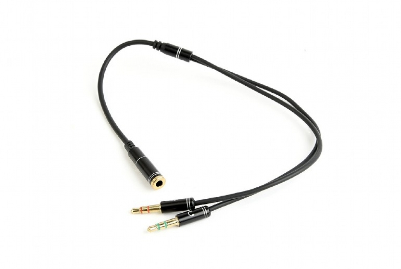Gembird 2 x 3.5mm Combo Male - 3.5mm Mic/Audio Metal (CCA-418M)
