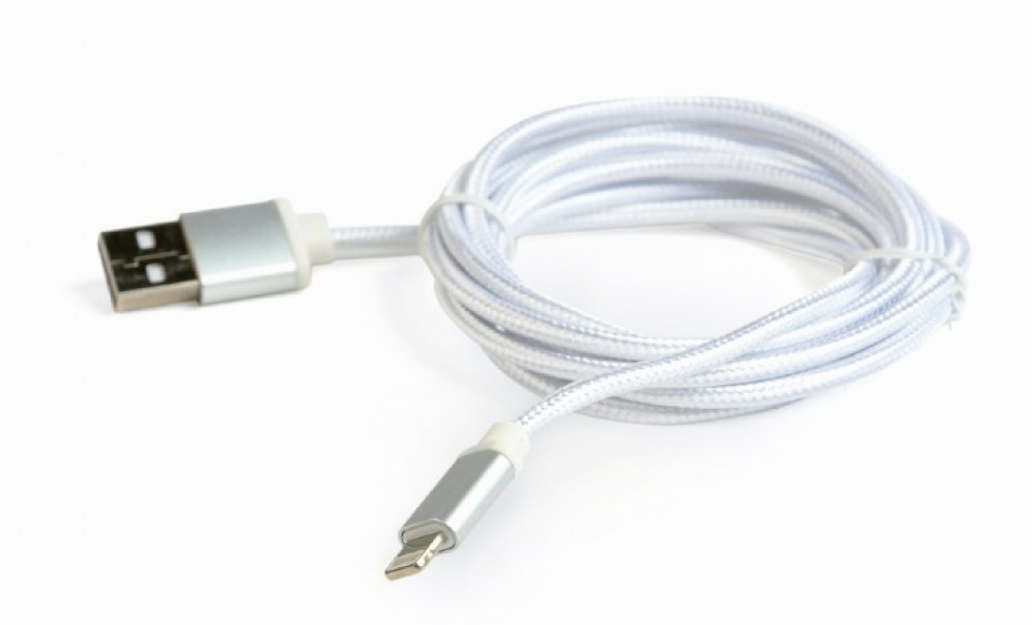 Gembird cotton braided USB Lightning 1.8m Silver (CCB-MUSB2B-AMLM-6-S)