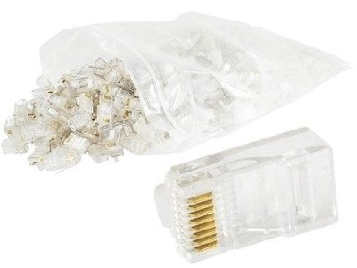 Gembird RJ45 8P8C LAN plug 6u gold plated 100 pcs (PLUG3UP6/100)