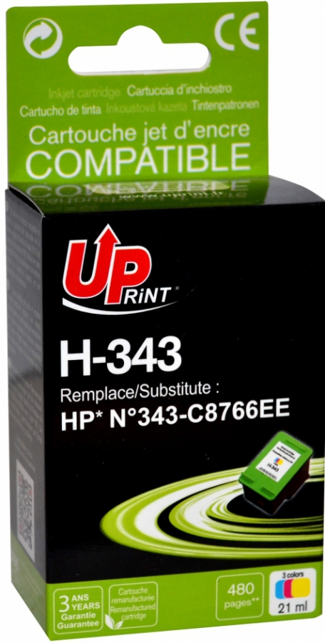 Tintes kārtridžs UPrint HP 343 Colour (H-343CL-UP)