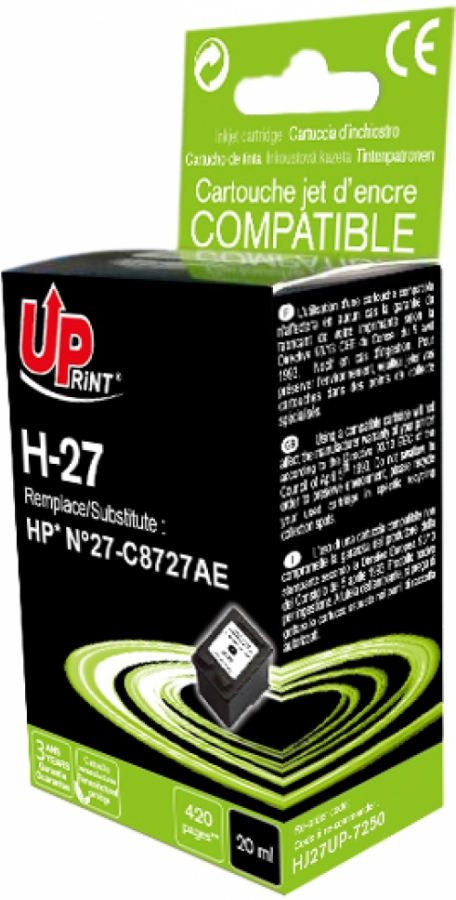Tintes kārtridžs UPrint HP 27 Black (H-27B-UP)