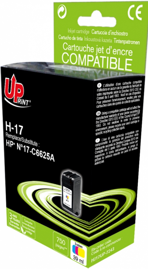 Tintes kārtridžs UPrint HP 17 C6625A Colour (H-17CL-UP)