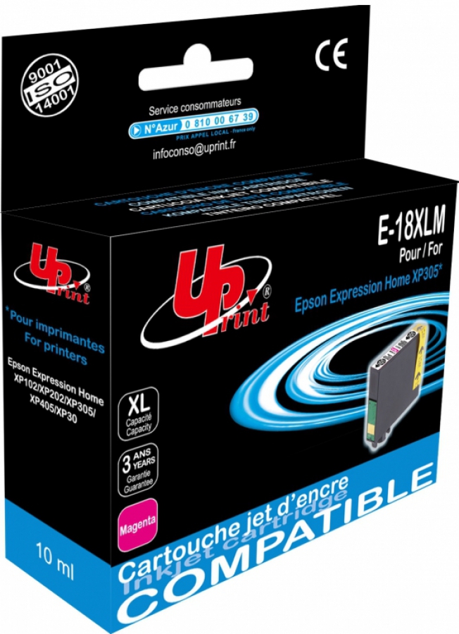 Tintes kārtridžs UPrint Epson T1813XLM Magenta (E-18XLM-UP)