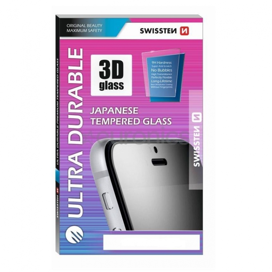 Swissten iPhone XR Full face Full glue Black (SW-JAP-T-3D-IPHXR-BK)