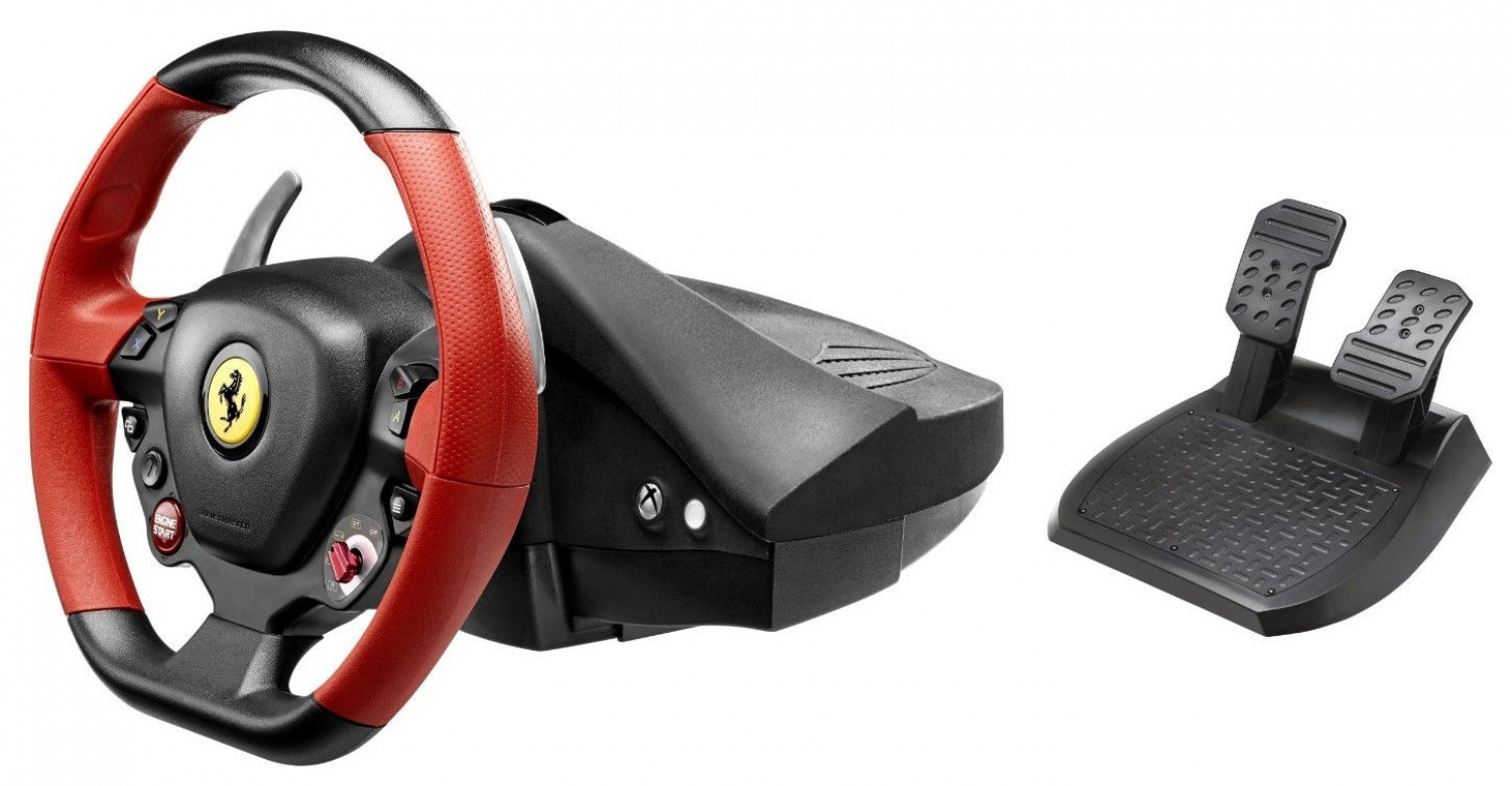 Spēļu stūre Thrustmaster Ferrari 458 Black/Red (4460105)