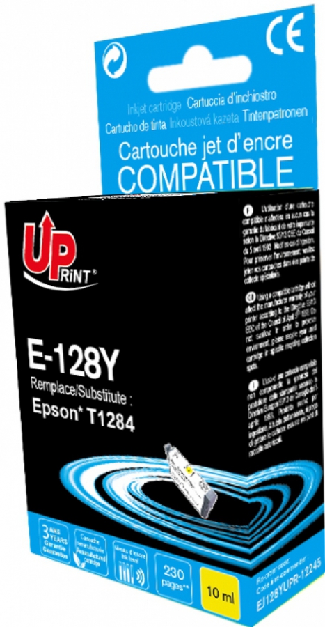 Tintes kārtridžs UPrint Epson T1284Y Yellow (E-128Y-UP)