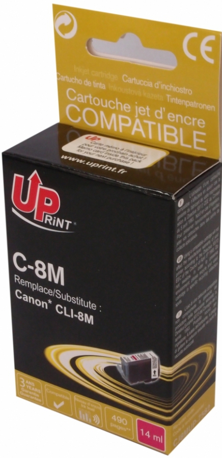 Tintes kārtridžs UPrint Canon CLI-8M Magenta (C-8M-UP)
