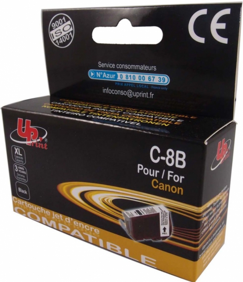 Ink cartridge UPrint Canon CLI-8Bk Black (C-8B-UP)