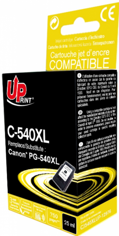 Tintes kārtridžs UPrint Canon PG-540XL Black (C-540XL-B-UP)