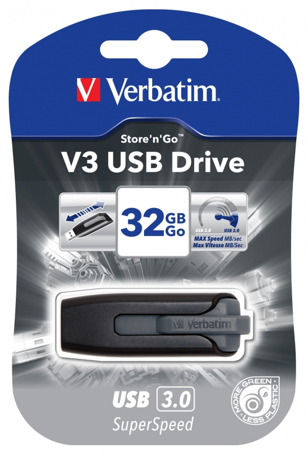Verbatim Store n Go V3 32GB USB 3.0 Grey (49173V)