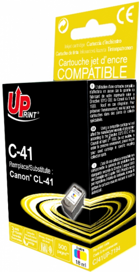 Tintes kārtridžs UPrint Canon CL-41 Colour (C-41CL-UP)