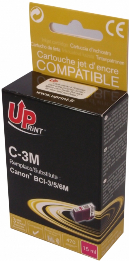 Tintes kārtridžs UPrint Canon BCI-3eM Magenta (C-3M-UP)