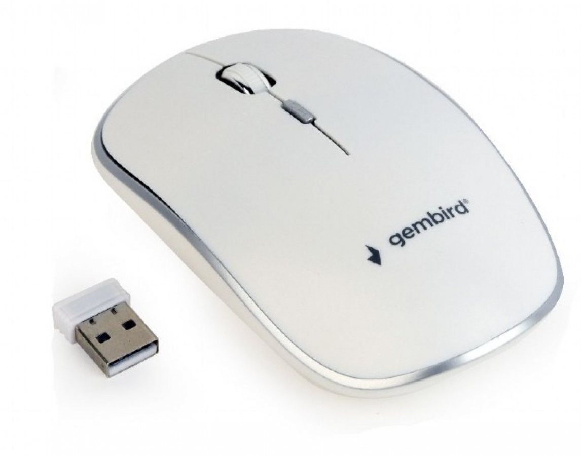 Gembird MUSW-4B-01 Wireless White (MUSW-4B-01-W)