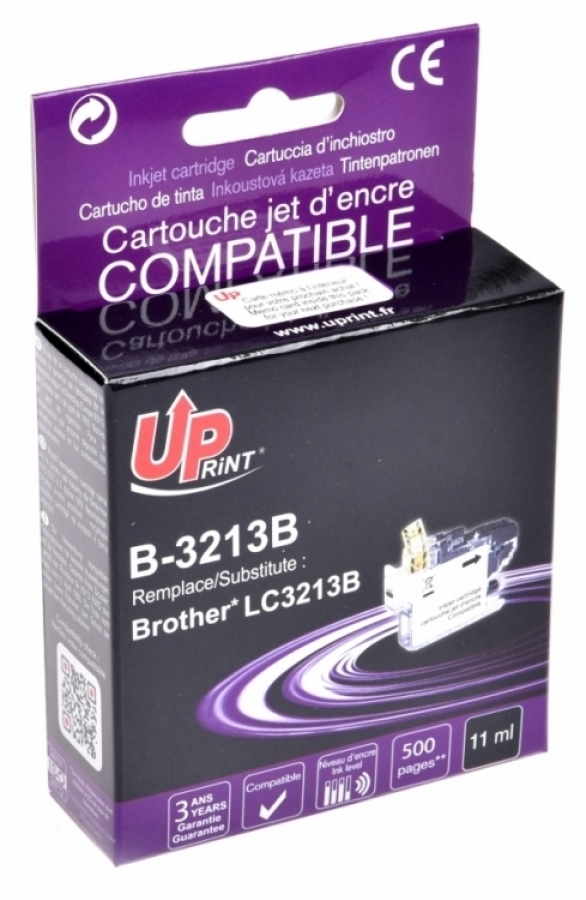 Tintes kasete UPrint Brother LC-3213BK (B-3213B-UP)